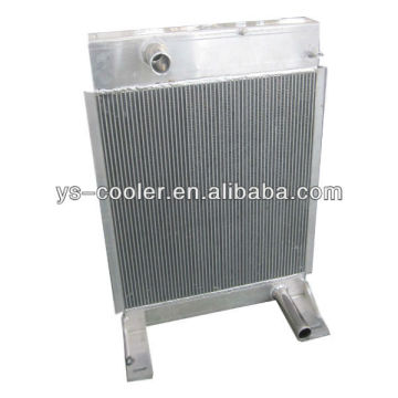 engineering plate fin aluminum heat exchanger for construction vehicle/ finned tube heat exchanger/ construction equipment parts